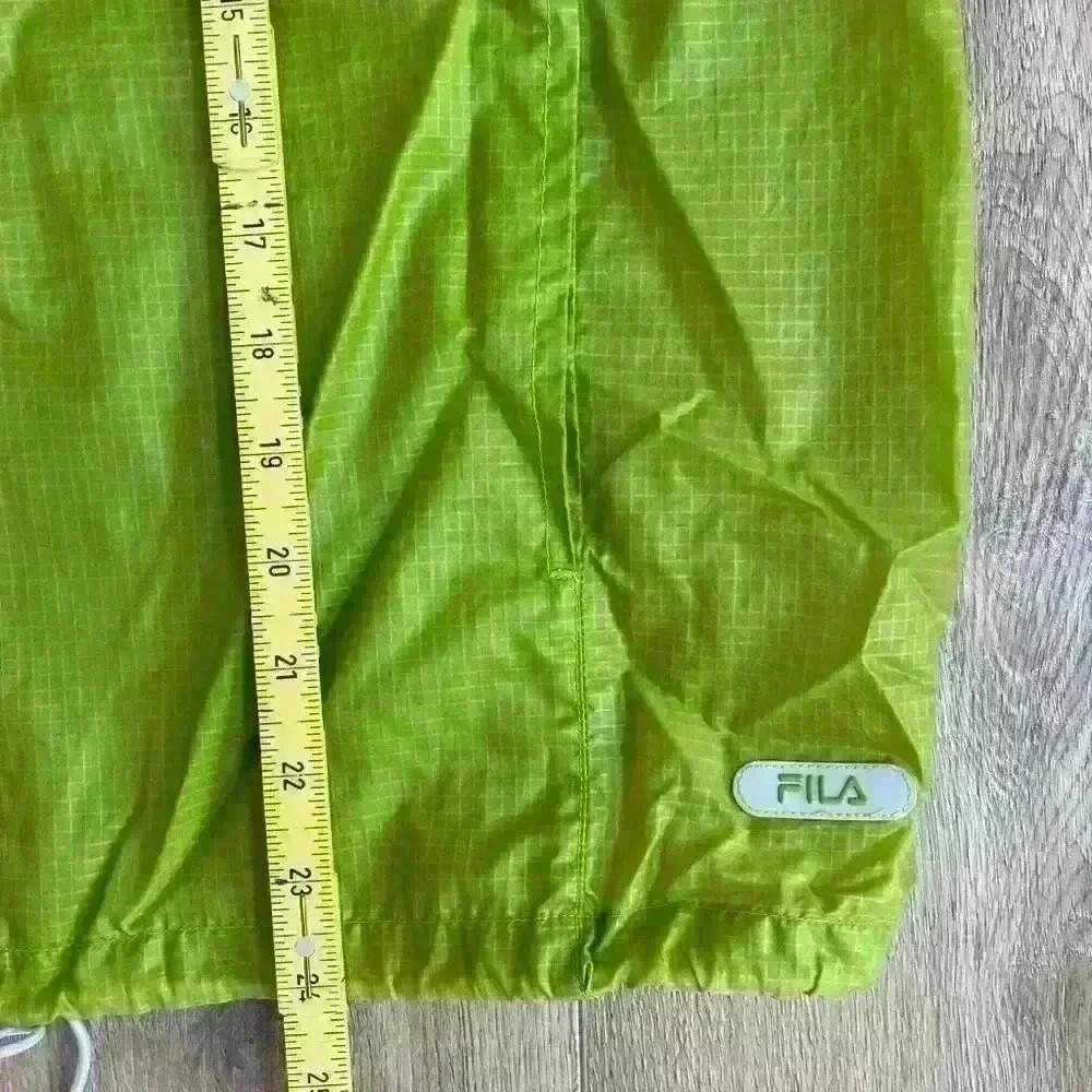 Fila Windbreaker Lightweight Men’s Jacket Full Zip Lime Green Activewear L - Picture 8 of 11
